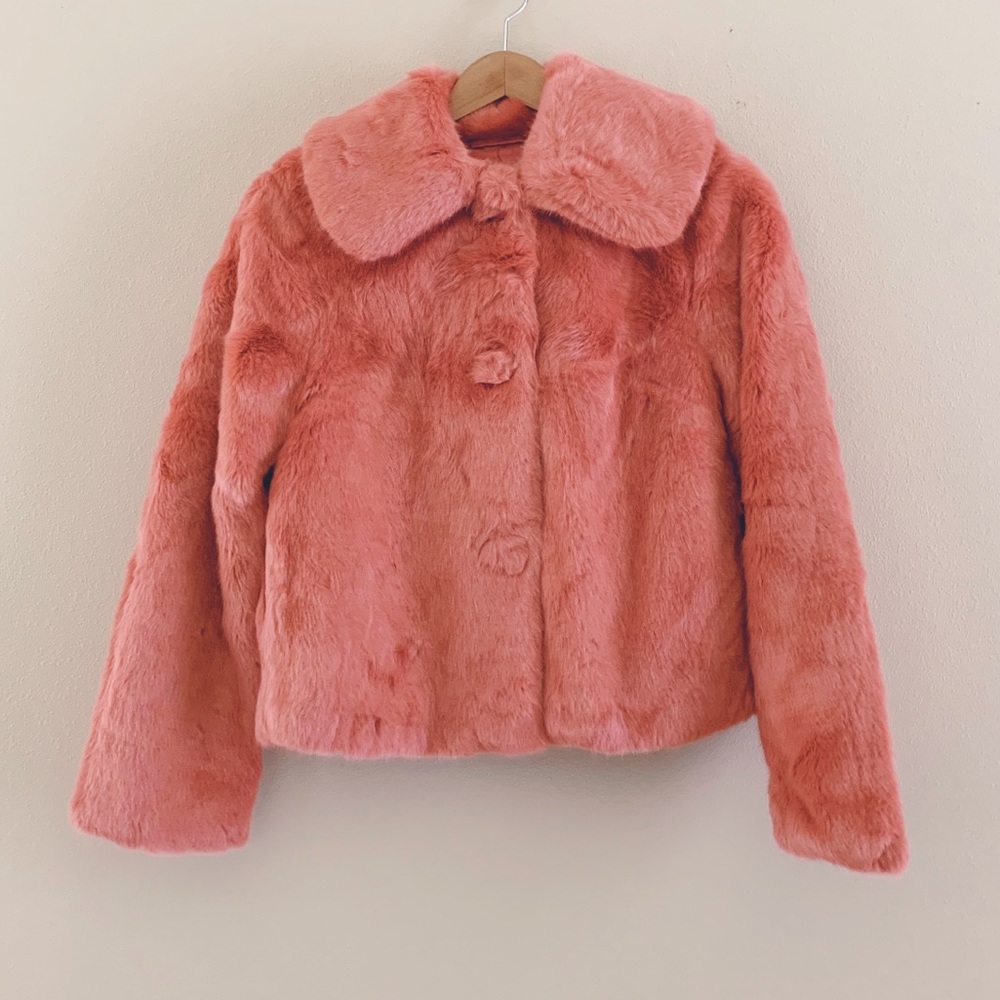 Topshop Pink Coat, New